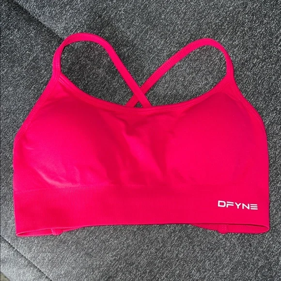 DFYNE Dynamic Backless Sports Bra - Rosa Pink - Picture 3 of 5